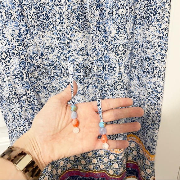 threadz Australia Blue and Multicoloured Print Dress Size Small - Picture 9 of 13